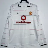 2003-2005 Man Utd Away Long Sleeve Retro Soccer Jersey (长袖)