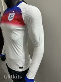 25-26 England Home Long Sleeve Player Version Soccer Jersey (长袖球员)