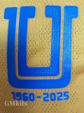 25-26 Tigres UANL Home Player Version Soccer Jersey