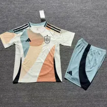25-26 Spain W Away Kids Soccer Jersey