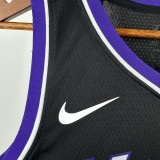 23-24 Kings LAVINE #8 Black Top Quality Hot Pressing NBA Jersey