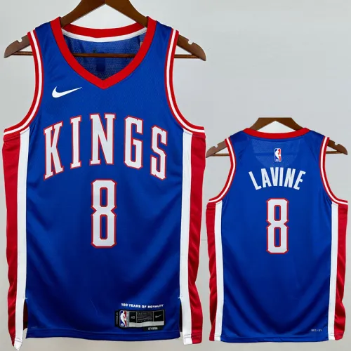 24-25 Kings LAVINE #8 Blue City Edition Top Quality Hot Pressing NBA Jersey