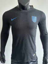 25-26 England Away Long Sleeve Player Version Soccer Jersey (长袖球员)