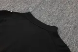 2025 AD Black Half Pull Tracksuit (半拉链)