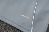 2025 AD Grey Half Pull Tracksuit (半拉链)