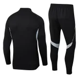 2025 AD Black Half Pull Tracksuit (半拉链)