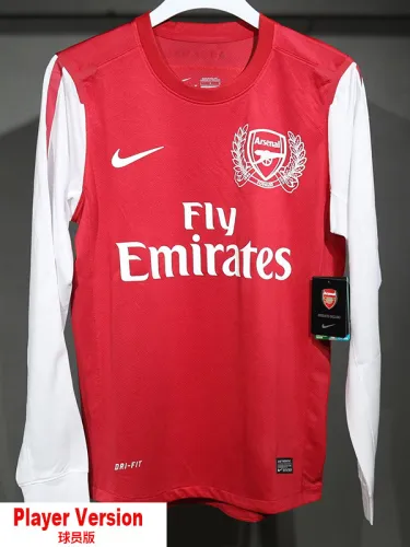2011-2012 ARS Home Player Version Long Sleeve Retro Soccer Jersey