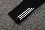 2025 AD Black Half Pull Tracksuit (半拉链)