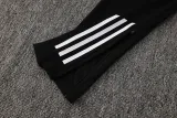 2025 AD Black Half Pull Tracksuit (半拉链)