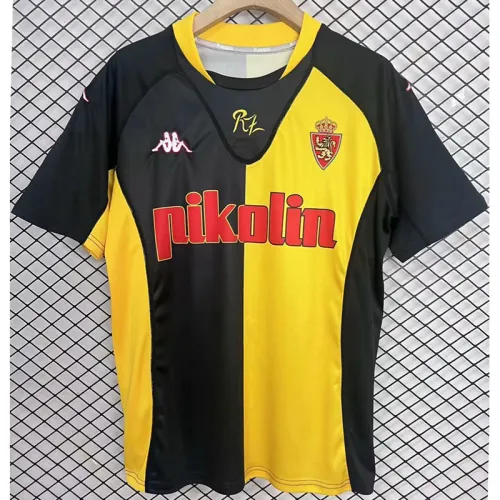 2001-2002 Zaragoza Away Retro Soccer Jersey