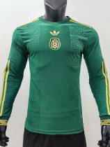 25-26 Mexico Special Edition Green Long Sleeve Player Version Soccer Jersey (长袖球员)