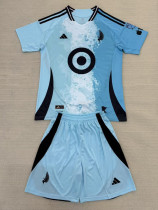 25-26 Minnesota United FC Away Kids Soccer Jersey (带章)
