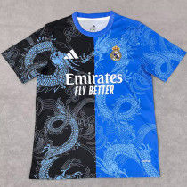 25-26 RMA Blue Black Special Edition Fans Training Shirts *龙纹
