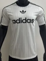 2025 AD Casual White Player Version Training shirts *三叶草