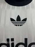 2025 AD Casual White Player Version Training shirts (三叶草)