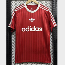 2025 AD Casual Red Fans Training shirts (三叶草)
