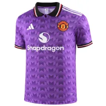 25-26 Man Utd Purple Polo Short Sleeve