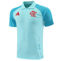 25-26 Flamengo Sky Blue Polo Short Sleeve