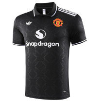 25-26 Man Utd Black Polo Short Sleeve