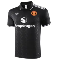 25-26 Man Utd Black Polo Short Sleeve