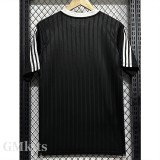 2025 AD Casual Black Fans Training shirts (三叶草)