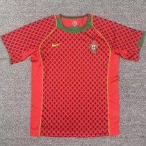 2004 Portugal Home Retro Soccer Jersey