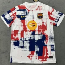 25-26 BAR Special Edition White Red Fans Training Shirts