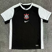 25-26 Corinthians Black Fans Soccer Jersey