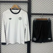 25-26 Germany 125th Anniversary White Long Sleeve Kids Soccer Jersey (长袖)