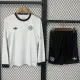25-26 Germany 125th Anniversary White Long Sleeve Kids Soccer Jersey (长袖)