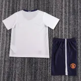 2008-2009 Man Utd Away Kids Retro Soccer Jersey
