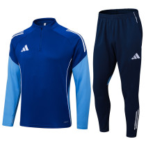 2025 AD Fancy blue Half Pull Tracksuit #06(半拉链)