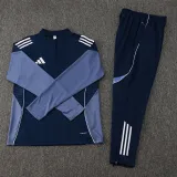 2025 AD Royal blue Half Pull Tracksuit #06(半拉链)