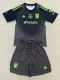 25-26 Tigres UANL Black GoalKeeper Kids Soccer Jersey
