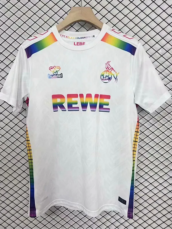 25-26 Koln White Limited Edition Fans Soccer Jersey