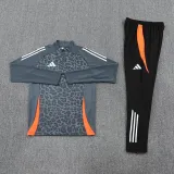 2025 AD Dark gray Half Pull Tracksuit #AB08 (半拉链)