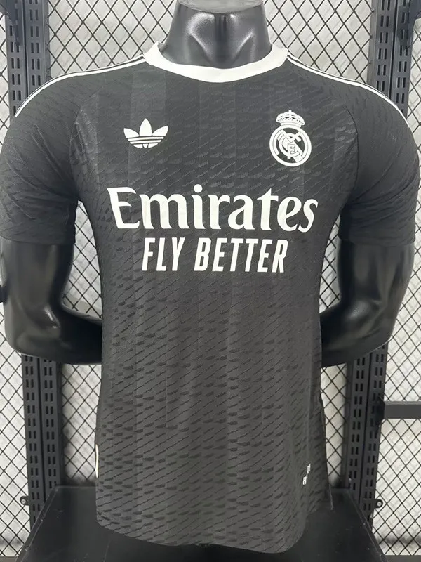 25-26 RMA Black GoalKeeper Player Version Soccer Jersey