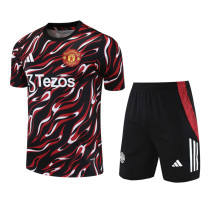 25-26 Man Utd Black red Training Short Suit