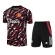 25-26 Man Utd Black red Training Short Suit