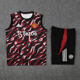 25-26 Man Utd Black red Tank top and shorts suit