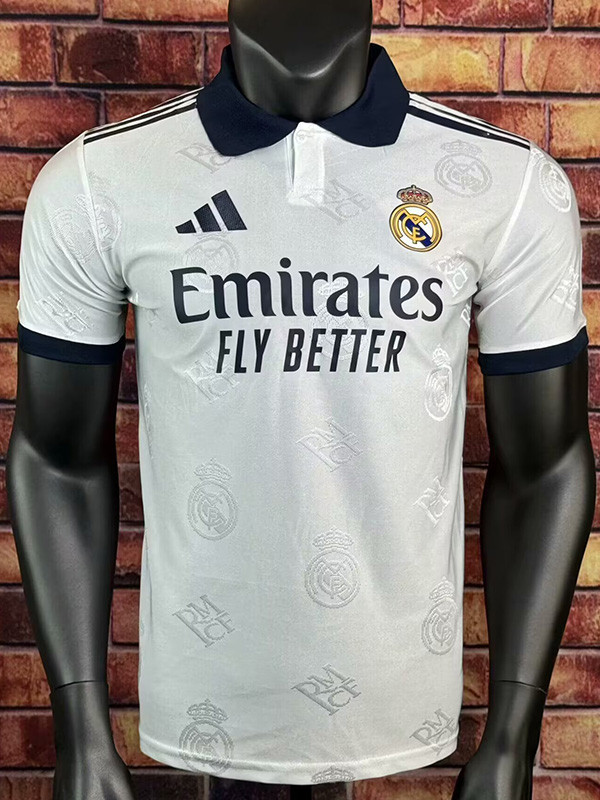 25-26 RMA White Special Edition Player Version Training Shirts (翻领)