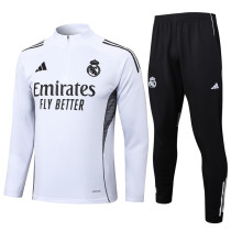 25-26 RMA White Half Pull Tracksuit #B2505(半拉链)