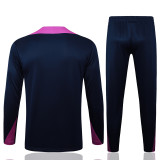 25-26 BAR Royal blue Half Pull Tracksuit #B2502(半拉链)