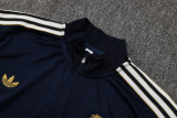 25-26 JUV Royal blue Half Pull Tracksuit #B2503(半拉链)