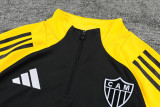 25-26 Atletico Mineiro Black Kids Half Pull Tracksuit (童装)(半拉链)
