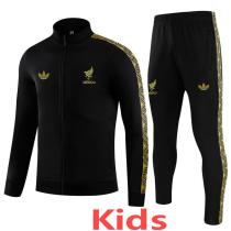 25-26 Mexico Black Kids Jacket Tracksuit