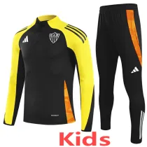 25-26 Atletico Mineiro Black Kids Half Pull Tracksuit (童装)(半拉链)