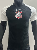 25-26 Corinthians Black Player Version Soccer Jersey