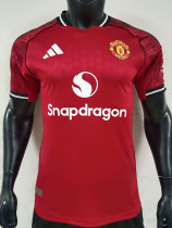 25-26 Man Utd Home Player Version Soccer Jersey