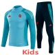 25-26 Flamengo Blue Kids Half Pull Tracksuit (童装)(半拉链)